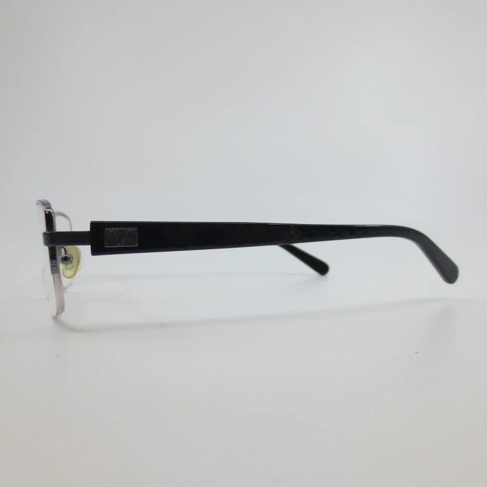 Diane von Furstenberg DVF8033 403 Navy Purple Semi Rimless Eyeglasses 50-16-135